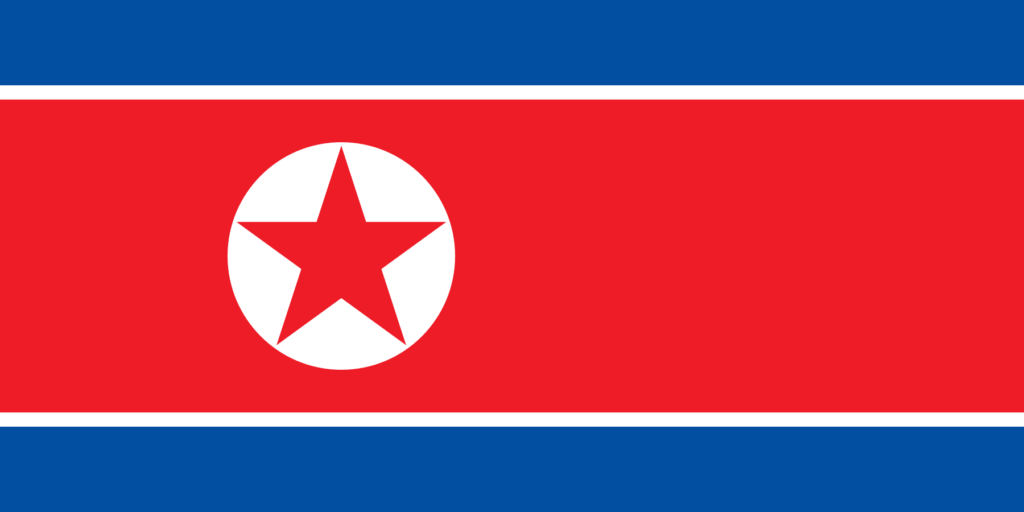 Bandeira da Coreia do norte,