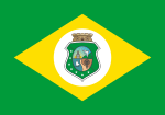 Bandeira do Ceará estado.