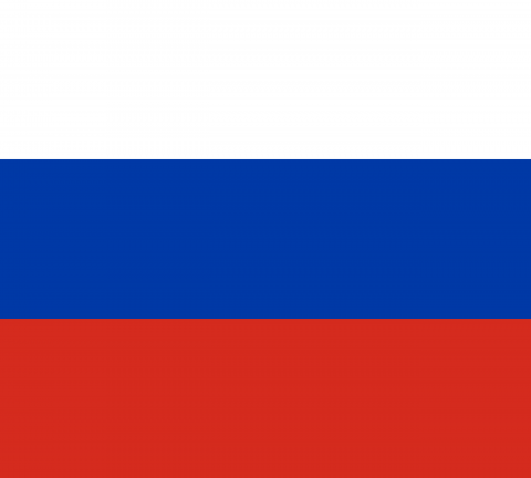 Bandeira da Rússia.