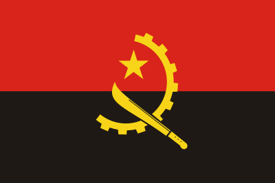 Bandeira de Angola. 