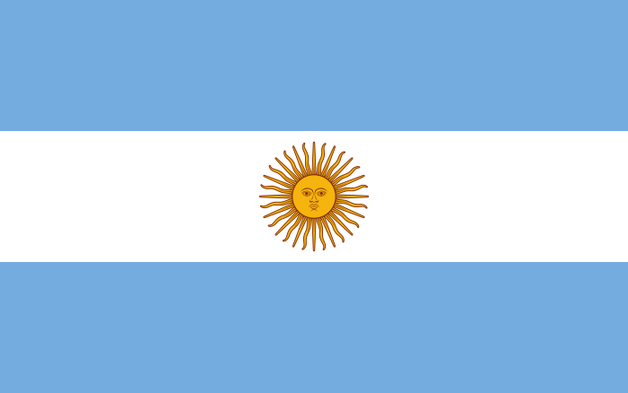Bandeira da Argentina.