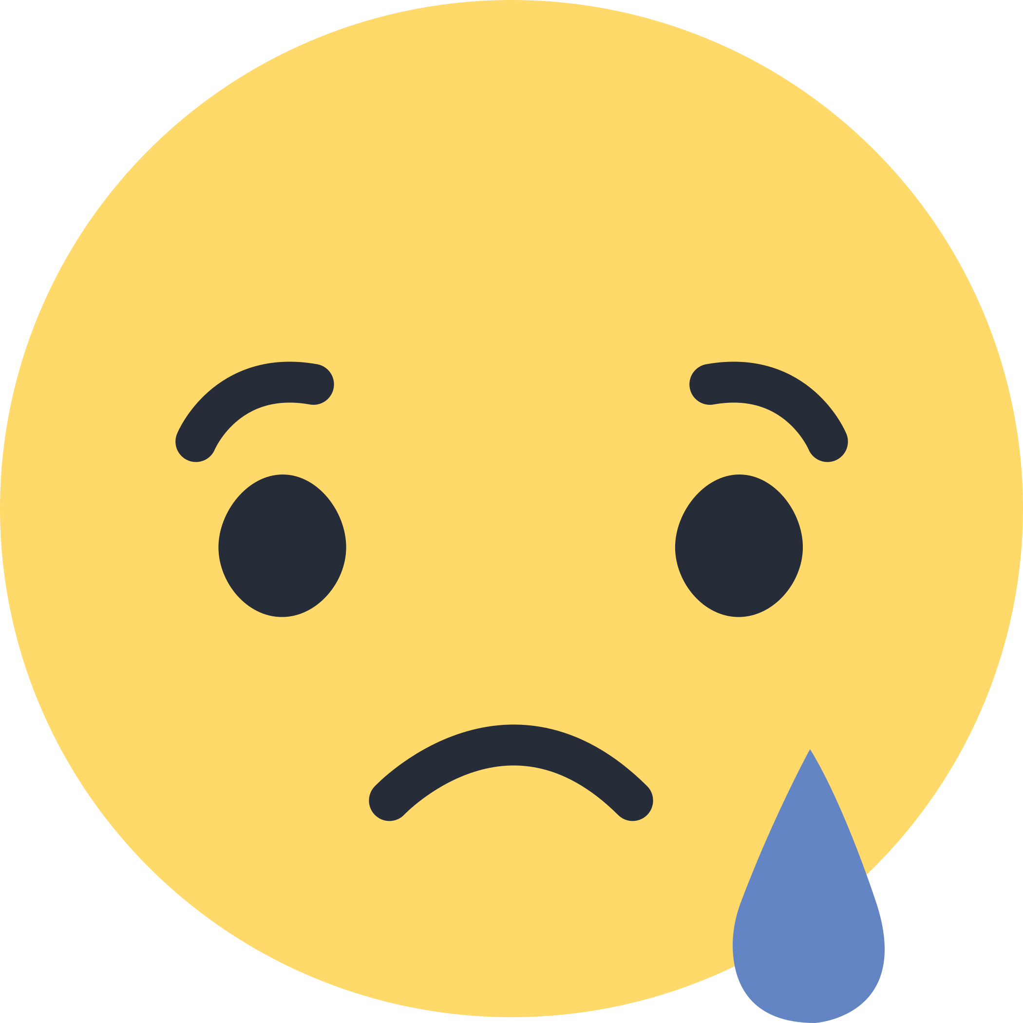 Sad Face Emoji No Background