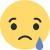 Facebook triste emoji.